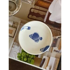 Blue and White Coastal Dish